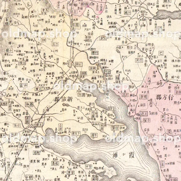 茨城県管内全図 明治39年(1906) - 大日本管轄分地図