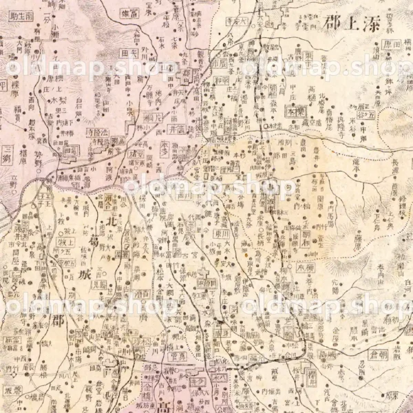 奈良県管内全図 明治36年(1903) - 大日本管轄分地図