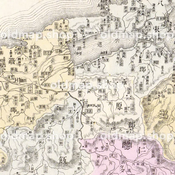 島根県管内全図 明治35年(1902) - 大日本管轄分地図