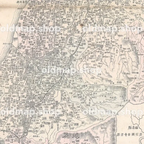 新潟県管内全図 明治28年(1895) - 大日本管轄分地図