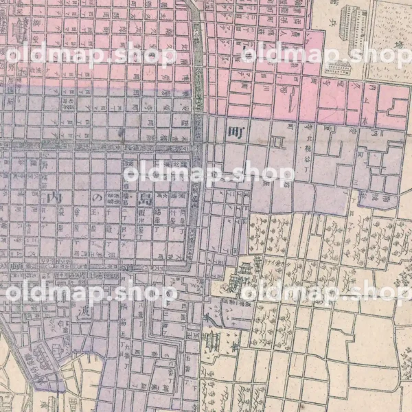 大阪市図 明治28年(1895) - 大日本管轄分地図