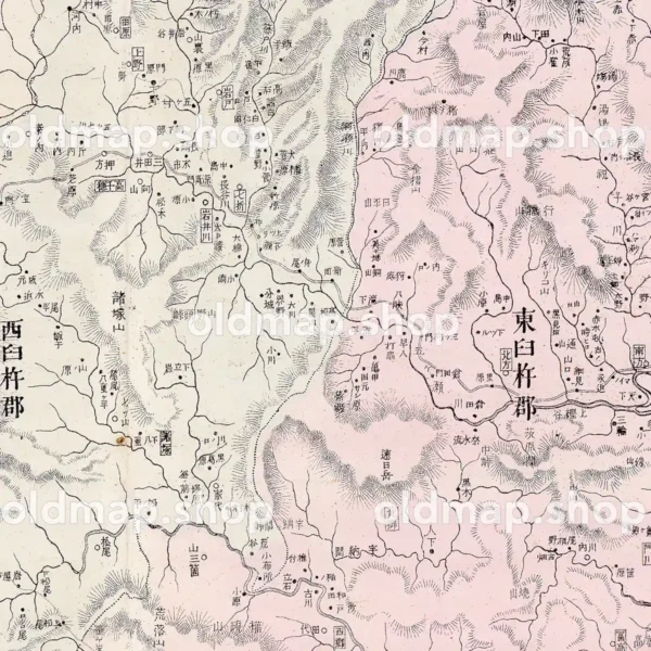 宮崎県管内全図 明治31年(1898) - 大日本管轄分地図