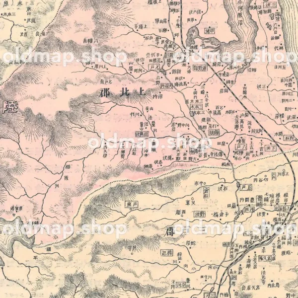 青森県管内全図 明治35年(1902) - 大日本管轄分地図
