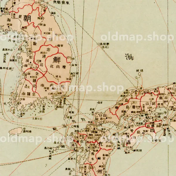 大日本帝国全図 大正8年(1919) - 金刺分県図