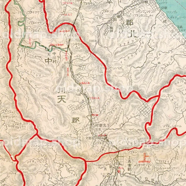 北海道 其三 大正10年(1921) - 金刺分県図
