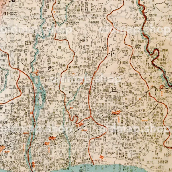 静岡県全図 大正10年(1921) - 金刺分県図