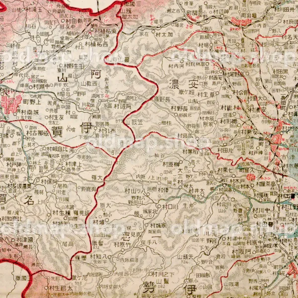 三重県全図 大正12年(1923) - 金刺分県図
