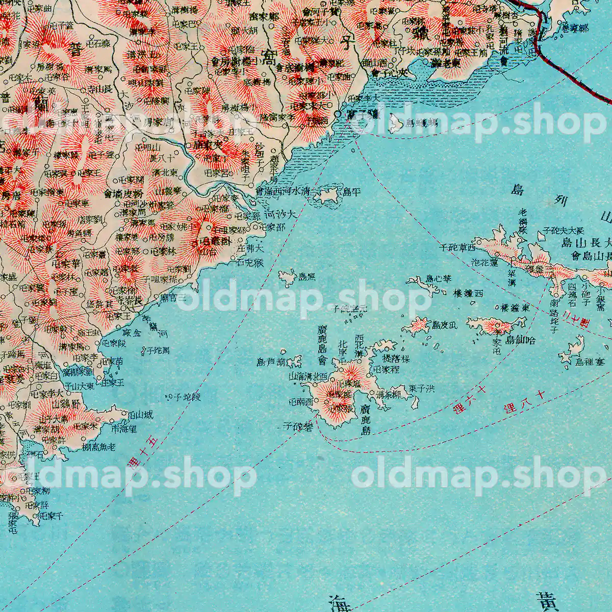 関東州全図 大正8年(1919) - 金刺分県図