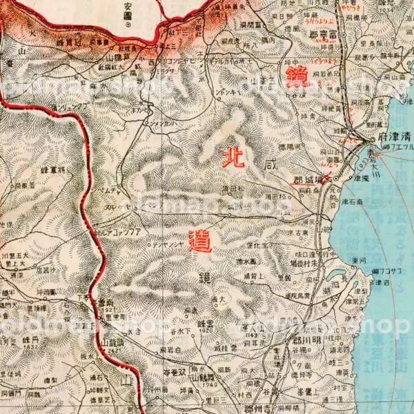 朝鮮全図 北部 大正8年(1919) - 金刺分県図