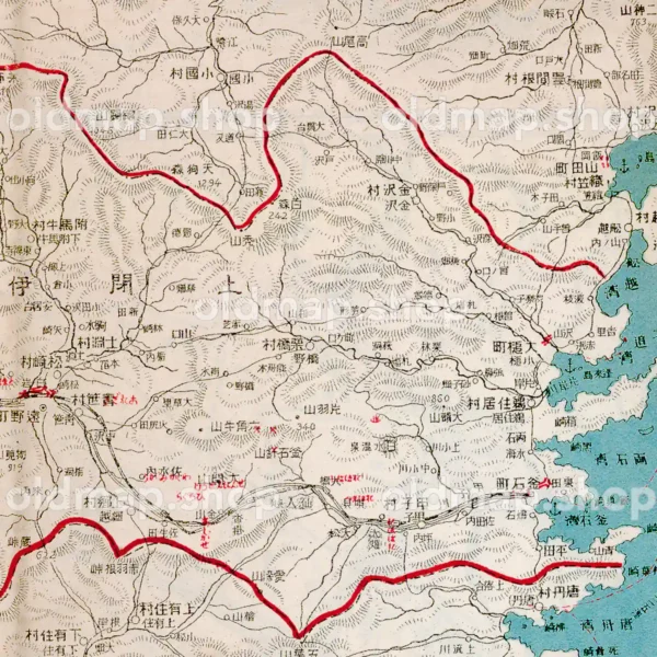 岩手県全図 大正9年(1920) - 金刺分県図