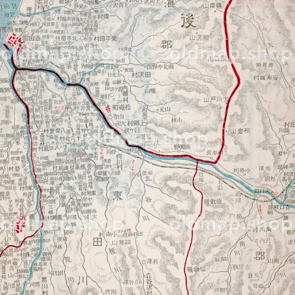 山形県全図 大正10年(1921) - 金刺分県図