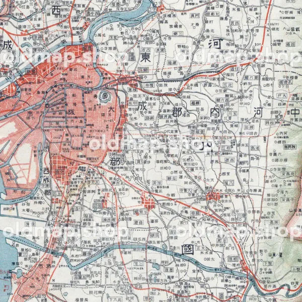 其一 大阪府 (東宮御成婚記念) 大正12年(1923) - 日本交通分県地図
