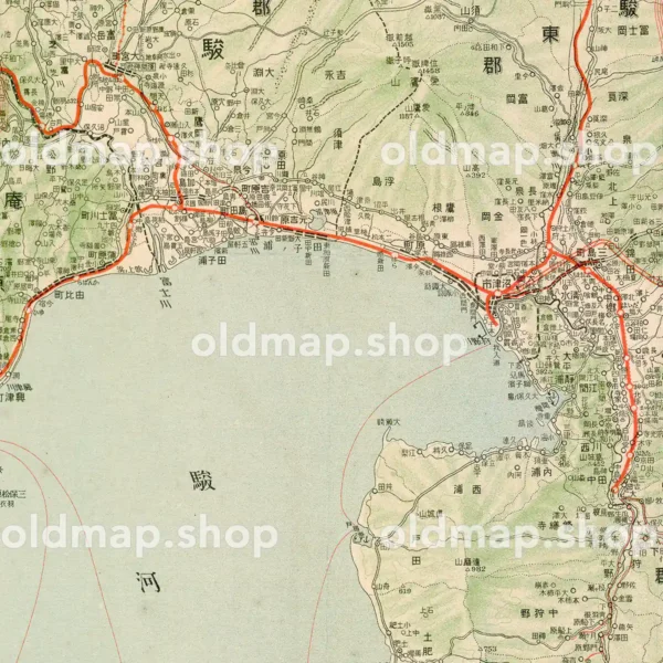 其三 静岡県 (東宮御成婚記念) 大正12年(1923) - 日本交通分県地図