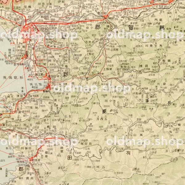 其十二 和歌山県 (東宮御成婚記念) 大正13年(1924) - 日本交通分県地図