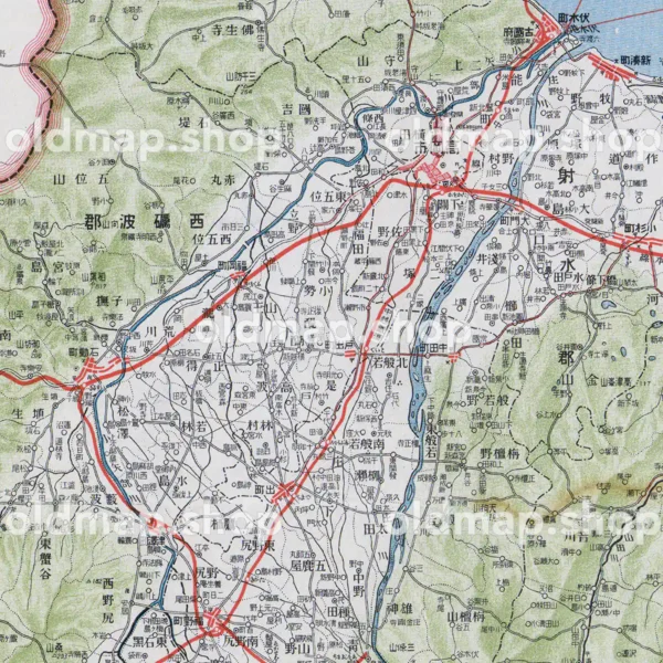 其十三 富山県 (東宮御成婚記念) 大正13年(1924) - 日本交通分県地図