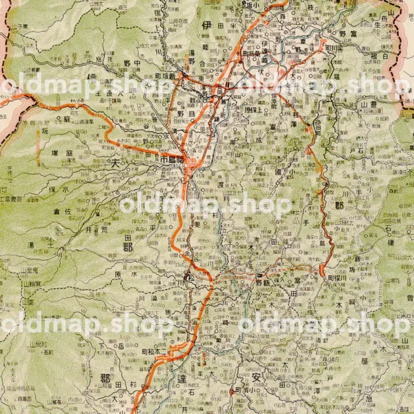 其十九 福島県 (東宮御成婚記念) 大正14年(1925) - 日本交通分県地図