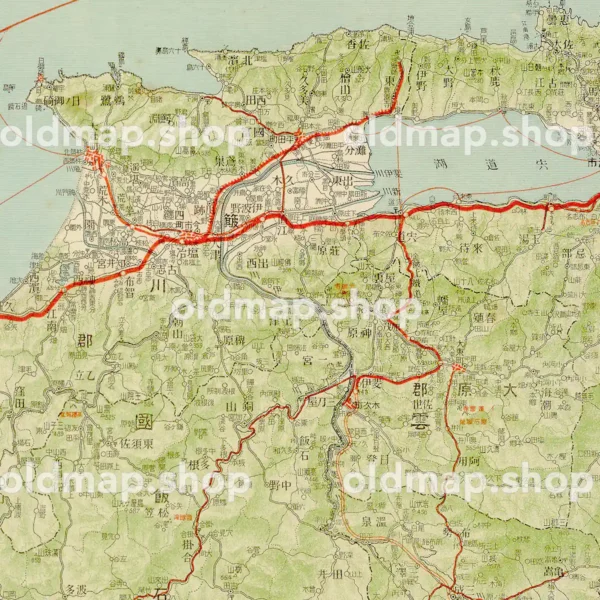 其二十三 島根県 (東宮御成婚記念) 大正15年(1926) - 日本交通分県地図