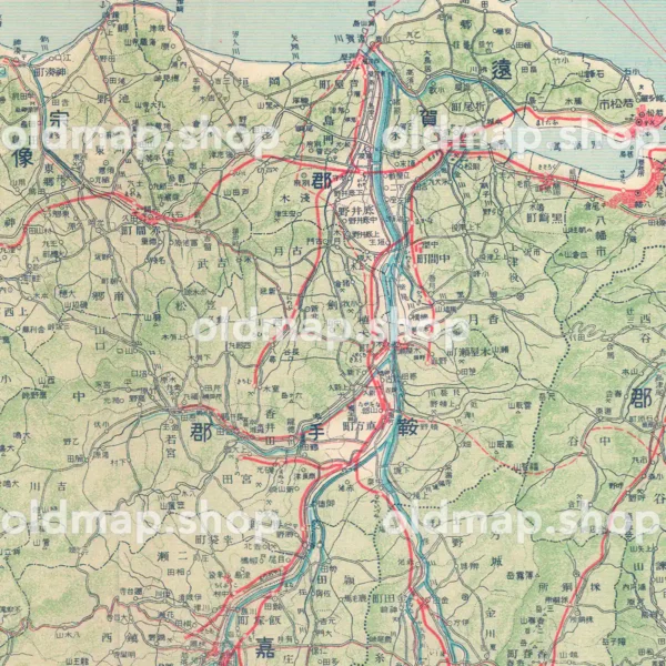 其二十八 福岡県 (東宮御成婚記念) 大正15年年(1926) - 日本交通分県地図
