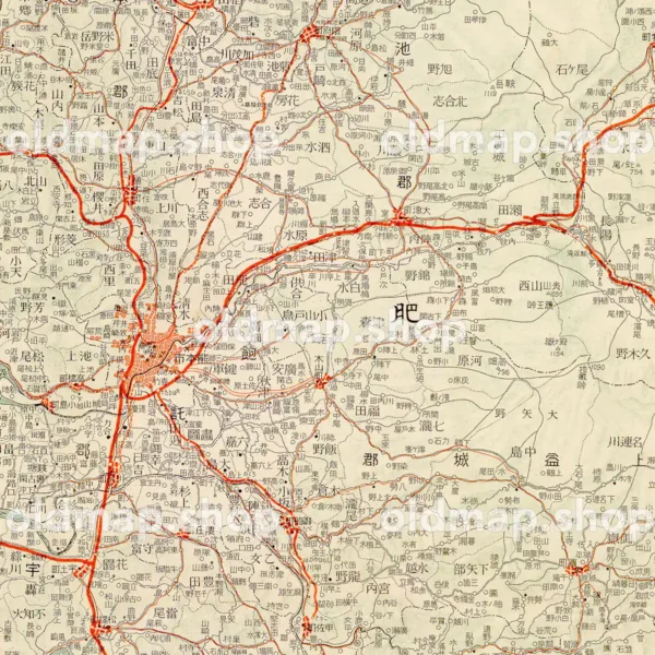 其三十三 熊本県 (東宮御成婚記念) 昭和3年(1928) - 日本交通分県地図