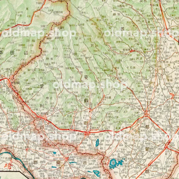 其四十 栃木県及群馬県 昭和5年(1930) - 日本交通分県地図