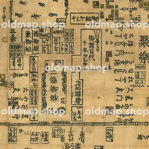 天明改正 細見京絵図 天明4年-天明9年頃(1834-1839)