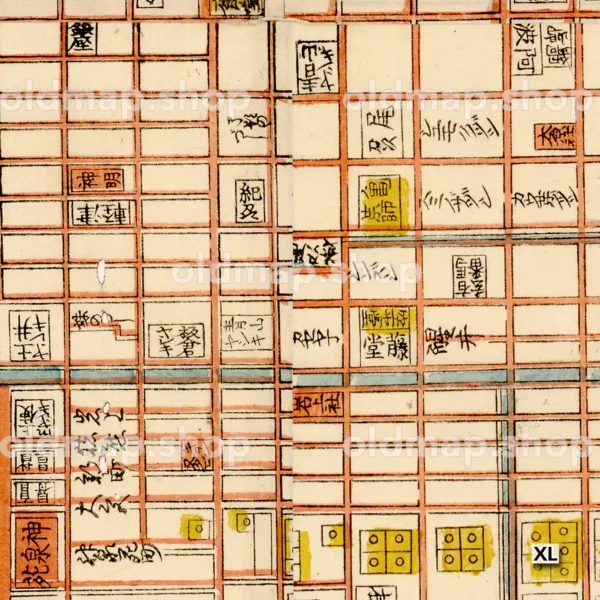 元治改正 新増細見京絵図大全 文久3年(1863)