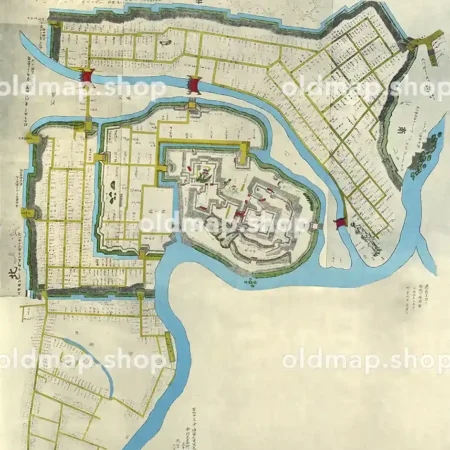 盛岡御城下絵図 慶長年間(1596-1615)