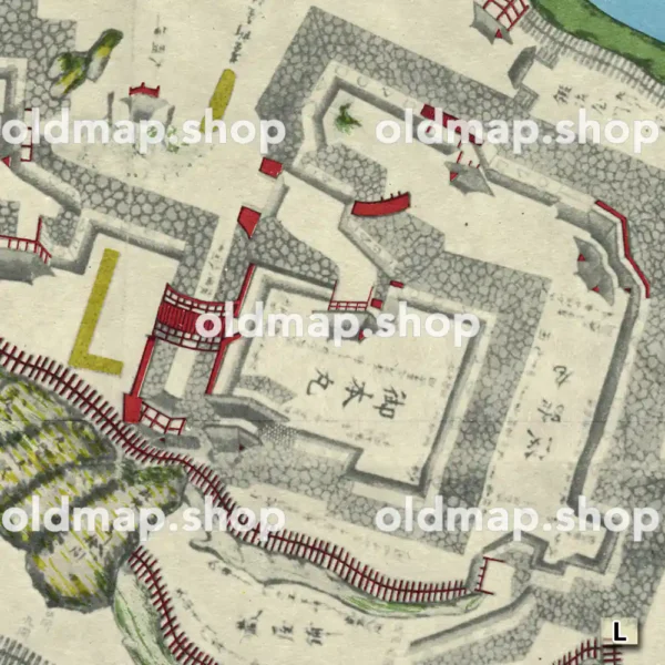 盛岡御城下絵図 慶長年間(1596-1615)
