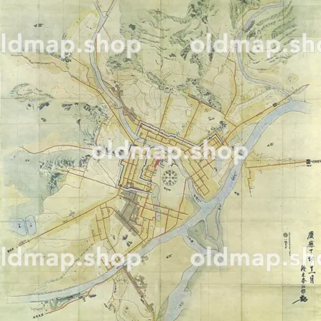 盛岡城下絵図 慶応年間(1865-1868)