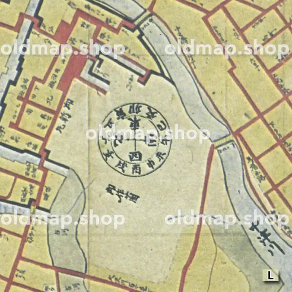 盛岡城下絵図 慶応年間(1865-1868)