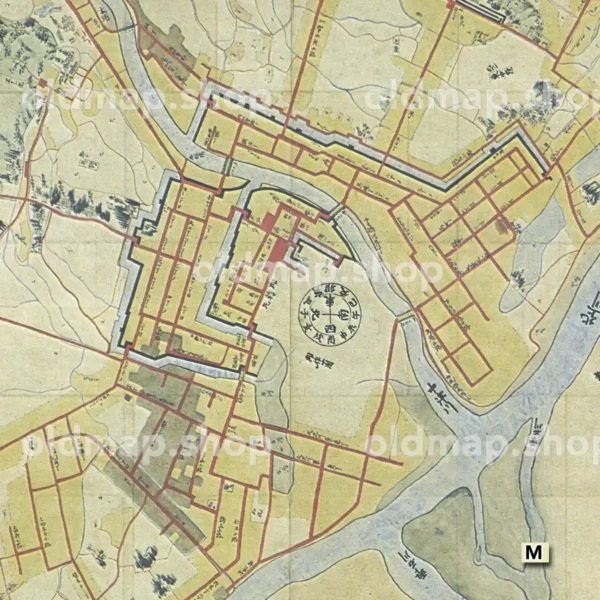 盛岡城下絵図 慶応年間(1865-1868)