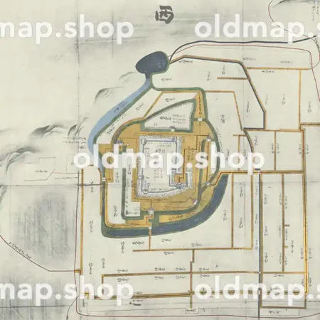奥州仙台領白石城絵図 正保年間(1644-1648)
