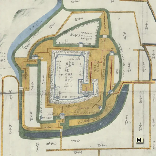 奥州仙台領白石城絵図 正保年間(1644-1648)