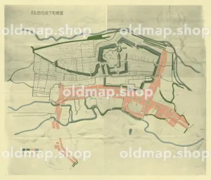 白河城下絵図 寛政年間(1789-1801)