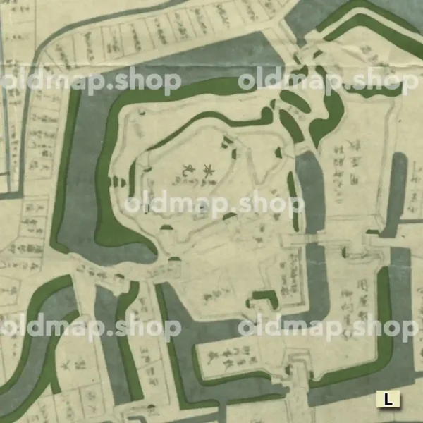 白河城下絵図 寛政年間(1789-1801) - 画像 (2)