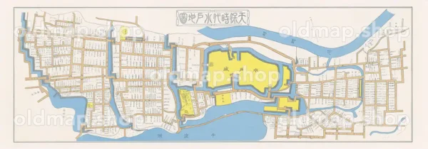 水戸城下町絵図 天保14年(1843)