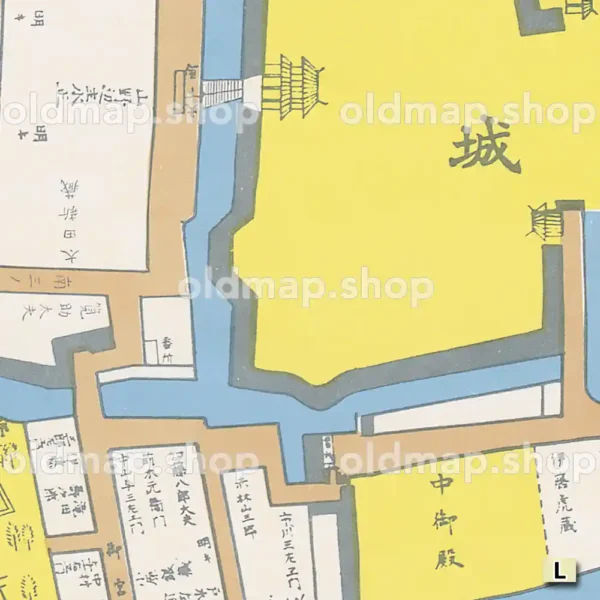 水戸城下町絵図 天保14年(1843)