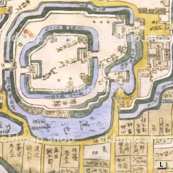 宇都宮城下町絵図 嘉永年間(1849-1854) - 画像 (2)