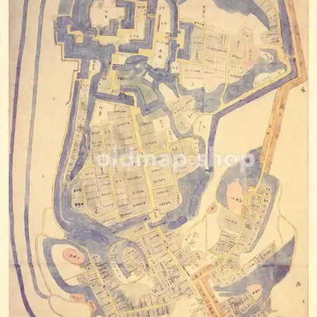 佐倉城下町絵図 寛文-延宝(1662-1681)