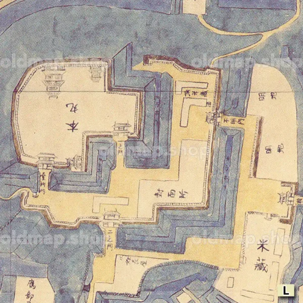 佐倉城下町絵図 寛文-延宝(1662-1681) - 画像 (2)