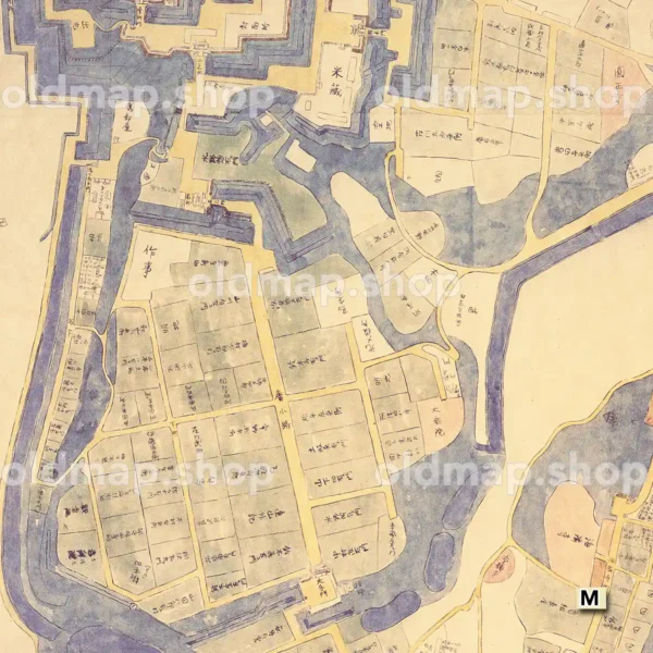 佐倉城下町絵図 寛文-延宝(1662-1681)