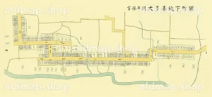 大多喜城下町絵図 享保年間(1717-1736)