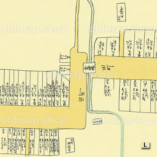 大多喜城下町絵図 享保年間(1717-1736)