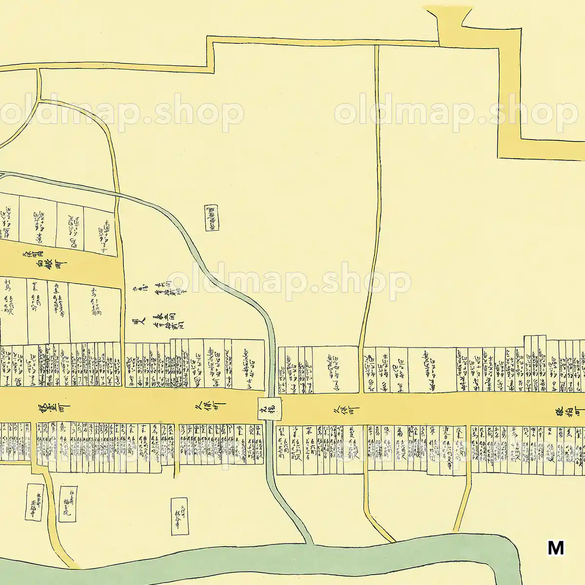 大多喜城下町絵図 享保年間(1717-1736)