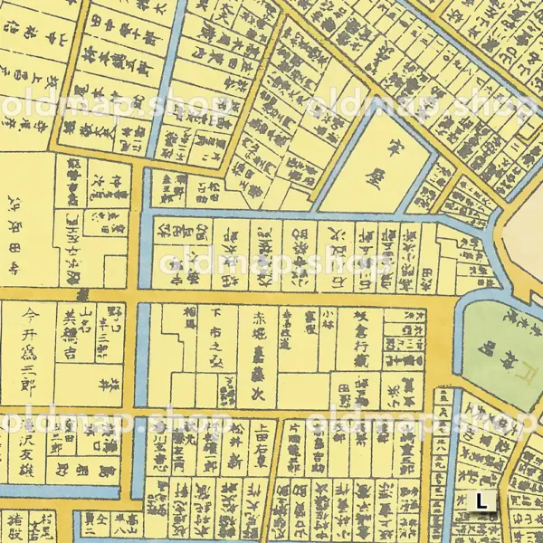 新発田城下町絵図 明治初年(1868) - 画像 (2)