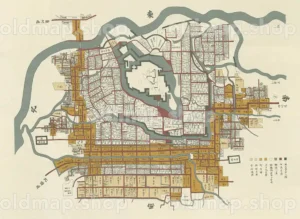 越後国 高田城下町図 松平越後守中将家時代(1624-1698)