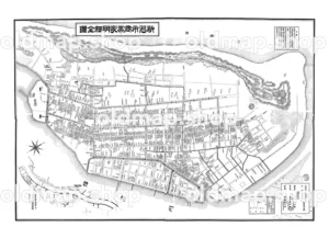 新潟市商業家明細図 明治21年(1888)