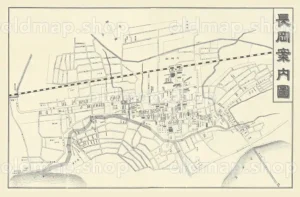 長岡案内図 明治31年(1898)