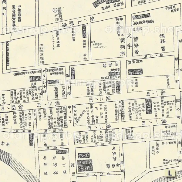 長岡案内図 明治31年(1898) - 画像 (2)