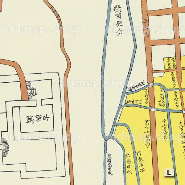 高岡町図 明和8年(1771)